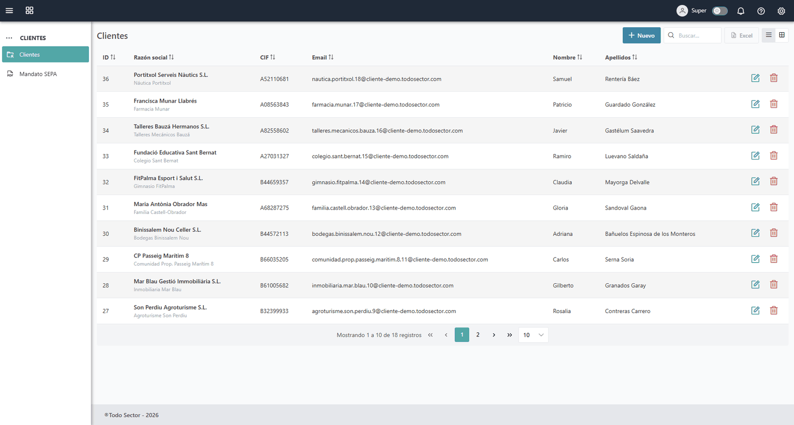 Captura real: el portal del cliente y los expedientes